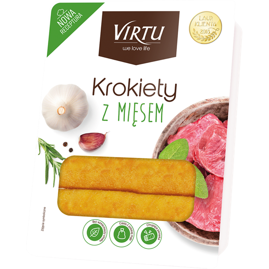 KROKIETY Z MIESEM 400G VIRTU Polski Sklep Online