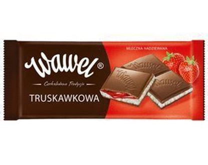 Picture of CZEKOLADA MLECZNA NADZIEWANA TRUSKAWKOWA 100G WAWEL