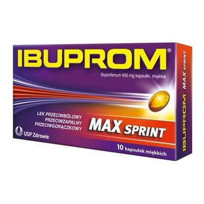 Picture of Ibuprom Max Sprint, 400 mg, kapsułki miękkie, 10 szt.
