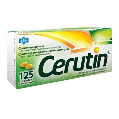 Picture of Cerutin, 100 mg+25 mg, tabletki powlekane, 125 szt.