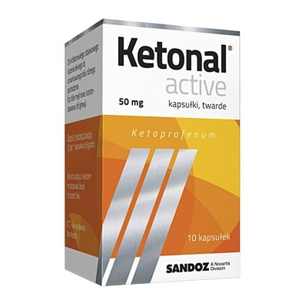 Picture of Ketonal Active, 50 mg, kapsułki twarde, 10 szt.