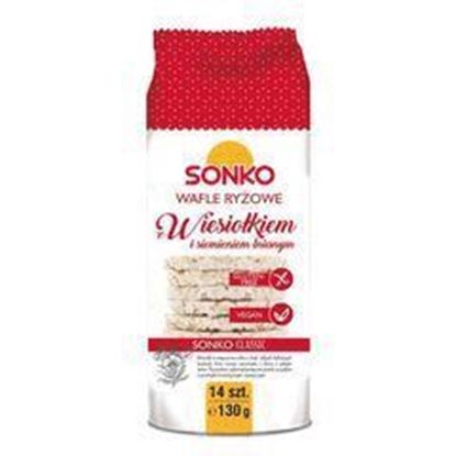 WAFLE SONKO RYZOWE Z WIESIOLKIEM I SIEMIENIEM LNIANYM 130G