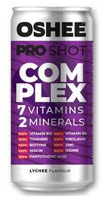 NAPOJ VITAMIN PRO SHOT LYCHEE COMPLEX WITAMINY I MINERALY 200ML OSHEE