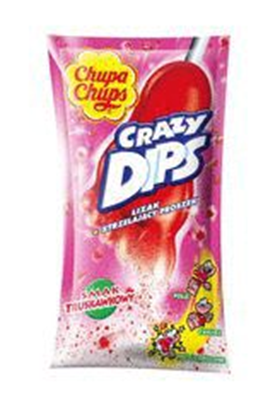LIZAK CHUPA CHUPS CRAZY DIPS STRAWBERRY 14G PERFETTI