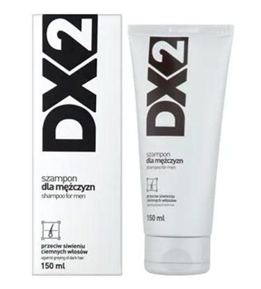 Picture of DX2, szampon dla mężczyzn przeciw siwieniu ciemnych włosów, 150 ml