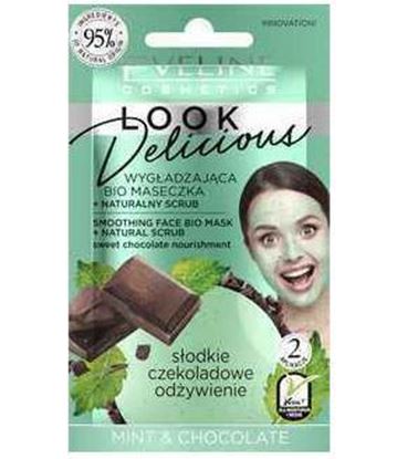 LOOK DELICIOUS MINT&CHOCOLATE WYGLADZAJACA BIO MASECZKA DO TWARZY EVELINE