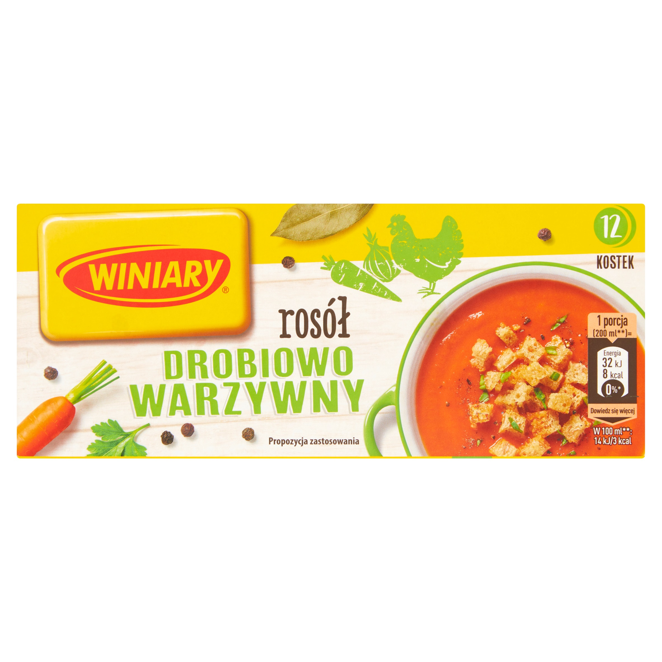 Picture of BULION WINIARY ROSOL DOMOWA KUCHNIA DROBIOWO-WARZYWNY 120G KOSTKA