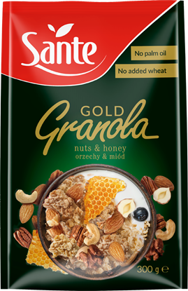 Picture of GRANOLA GOLD ORZECHY I MIOD 300G SANTE