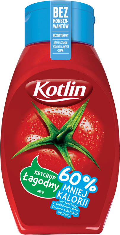 Picture of KETCHUP LAGODNY 60% MNIEJ KALORII 420G KOTLIN