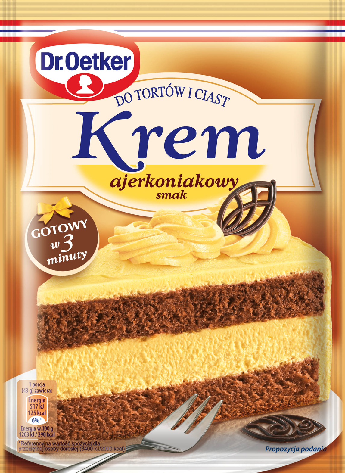 Picture of OETKER KREM DO TORTOW AJERKONIAKOWY 120G