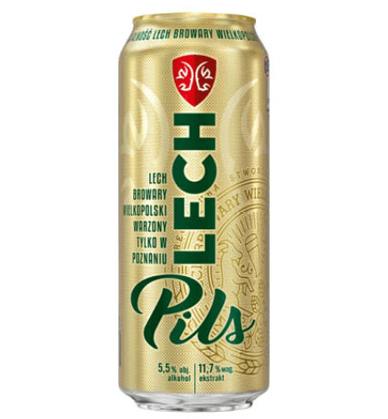 Picture of PIWO LECH PILS 5,5% 500ML PUSZKA
