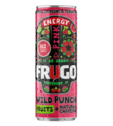 Picture of NAPOJ ENERGETYCZNY FRUGO WILD PUNCH - PINK 330ML PUSZKA FOODCARE