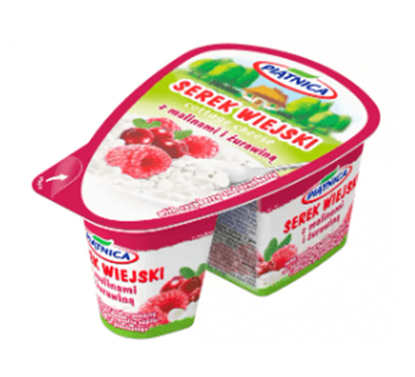 Picture of SEREK WIEJSKI Z MALINAMI I ZURAWINA 150G PIATNICA