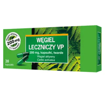 Picture of Węgiel leczniczy VP, 200 mg, kapsułki, 20 szt.