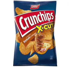 Picture of CHIPSY CRUNCHIPS X-CUT KEBAB Z CEBULKA 140G