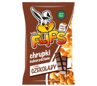 Picture of CHRUPKI FLIPS KUKURYDZIANE CZEKOLADOWE 70G SANTE