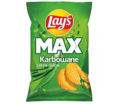 Picture of CHIPSY LAYS MAX KARBOWANE ZIELONA CEBULKA 120G
