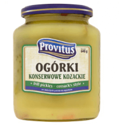 Picture of OGORKI MUSZTARDOWE PO KOZACKU 640G PROVITUS