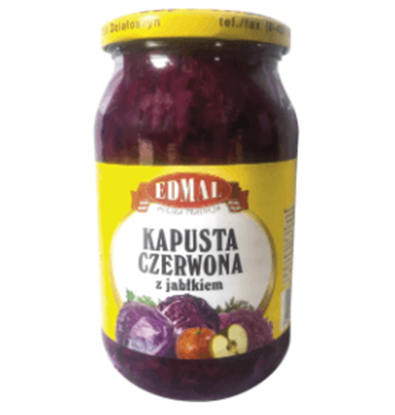 Picture of KAPUSTA CZERWONA Z JABLKIEM 820ML EDMAL