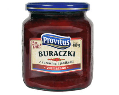 Picture of BURACZKI ZASMAZANE Z ZURAWINA I JABLKAMI 480G PROVITUS
