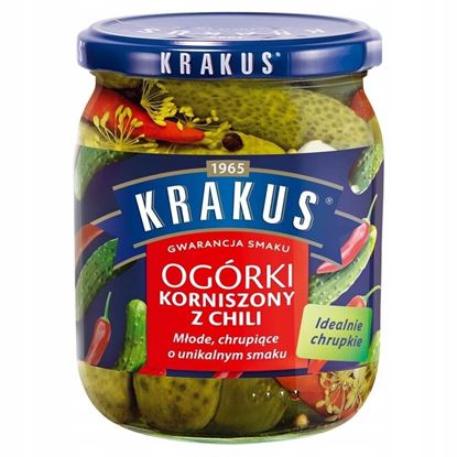 Picture of OGORKI KORNISZONY Z CHILI 500G KRAKUS